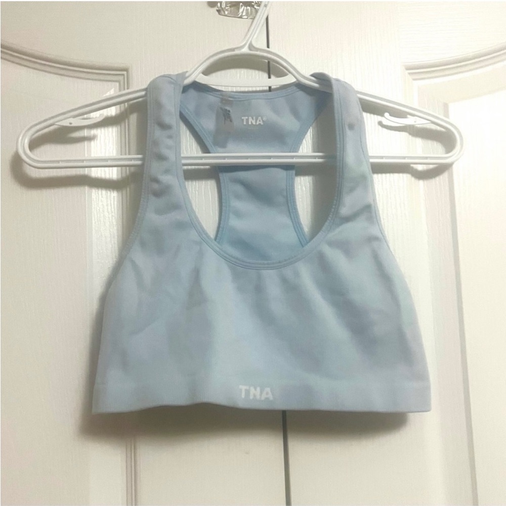 Aritzia TNA Light Blue Racerback Bralette